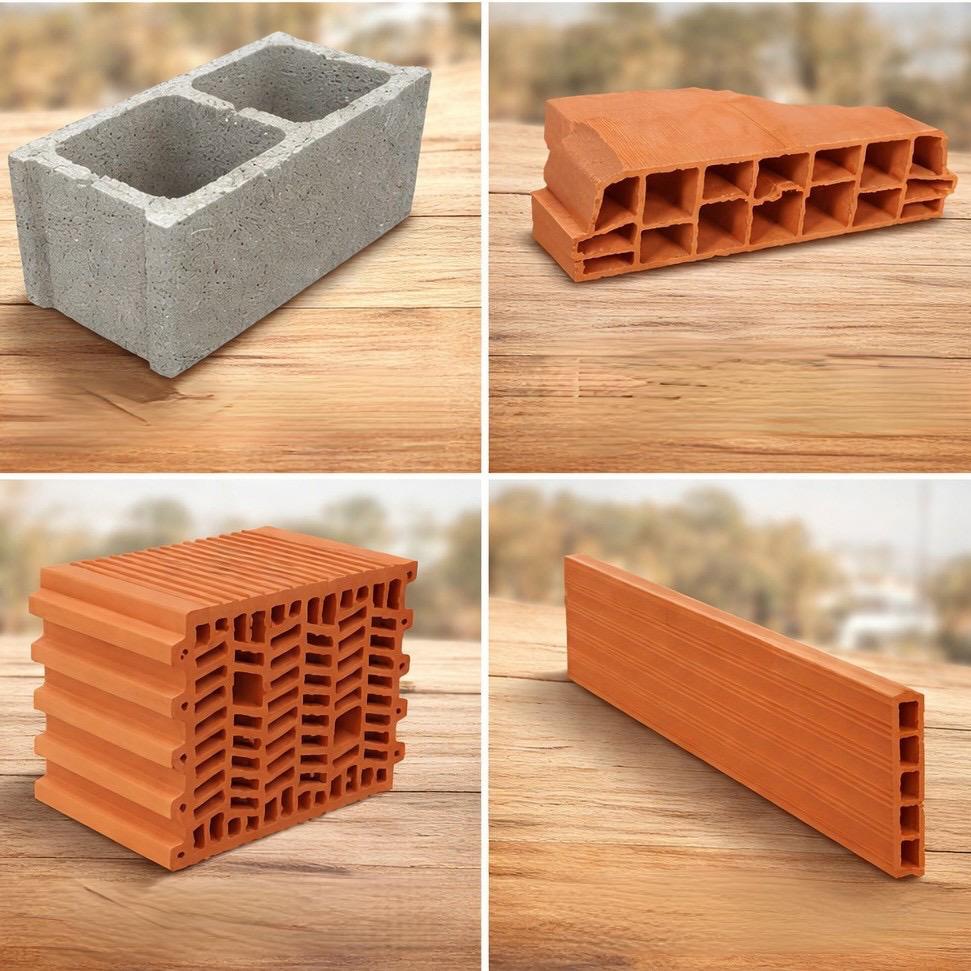 Bloques de Hormigón y Piezas Cerámicas